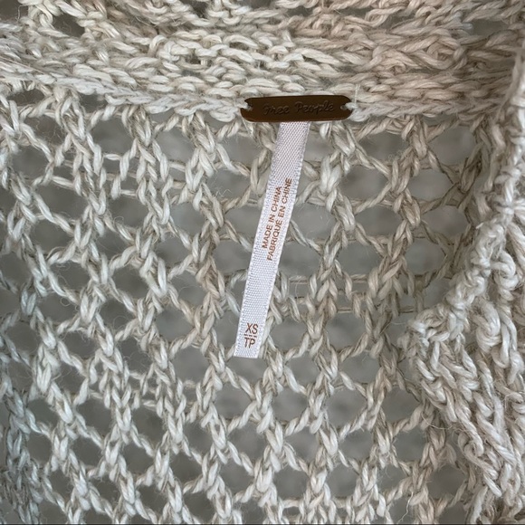 Free People Double Button Summer Sweater Pockets! - Picture 3 of 5